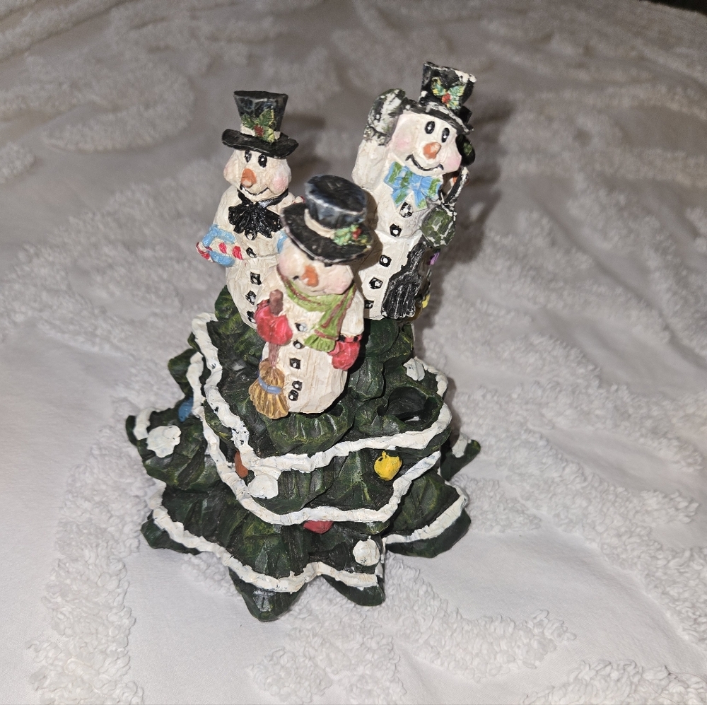 Snowman Cheese Spreaders Set with Christmas Tree Holder Christmas Holiday Winter - Picture 5 of 8